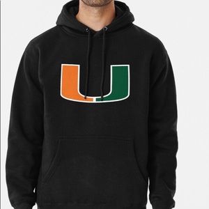😎  UNISEX Redbubble Sweatshirt U Miami Logo NWOT